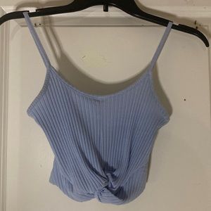 Full Tilt Blue Crop Top